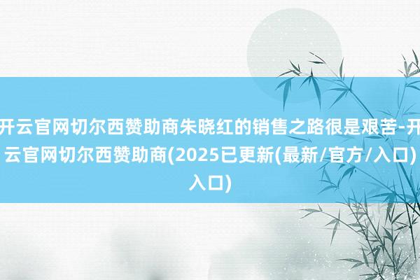 开云官网切尔西赞助商朱晓红的销售之路很是艰苦-开云官网切尔西赞助商(2025已更新(最新/官方/入口)